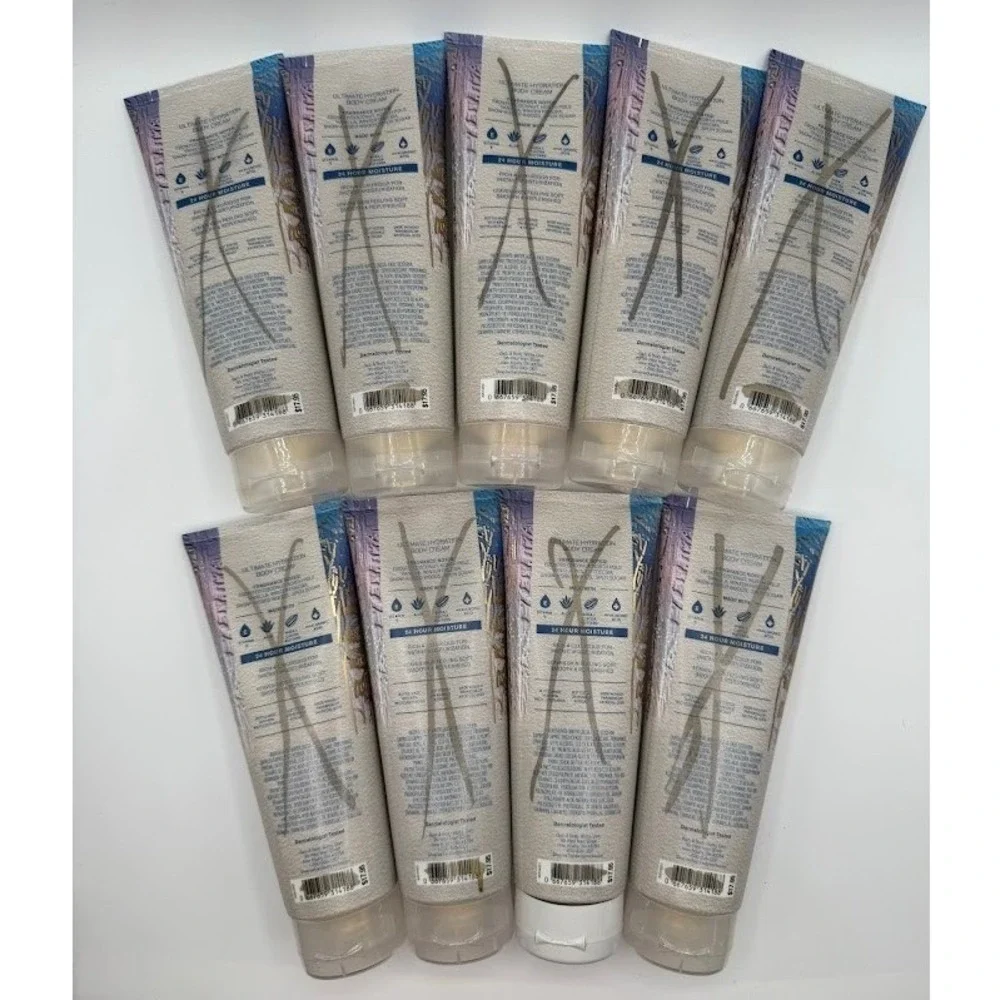 Bath Body Works Frosted Coconut Snowball Ultimate Hydration Body Cream Set of 9